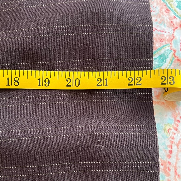 Brown pinstripe skirt suit from Anne Klein - Picture 7 of 8